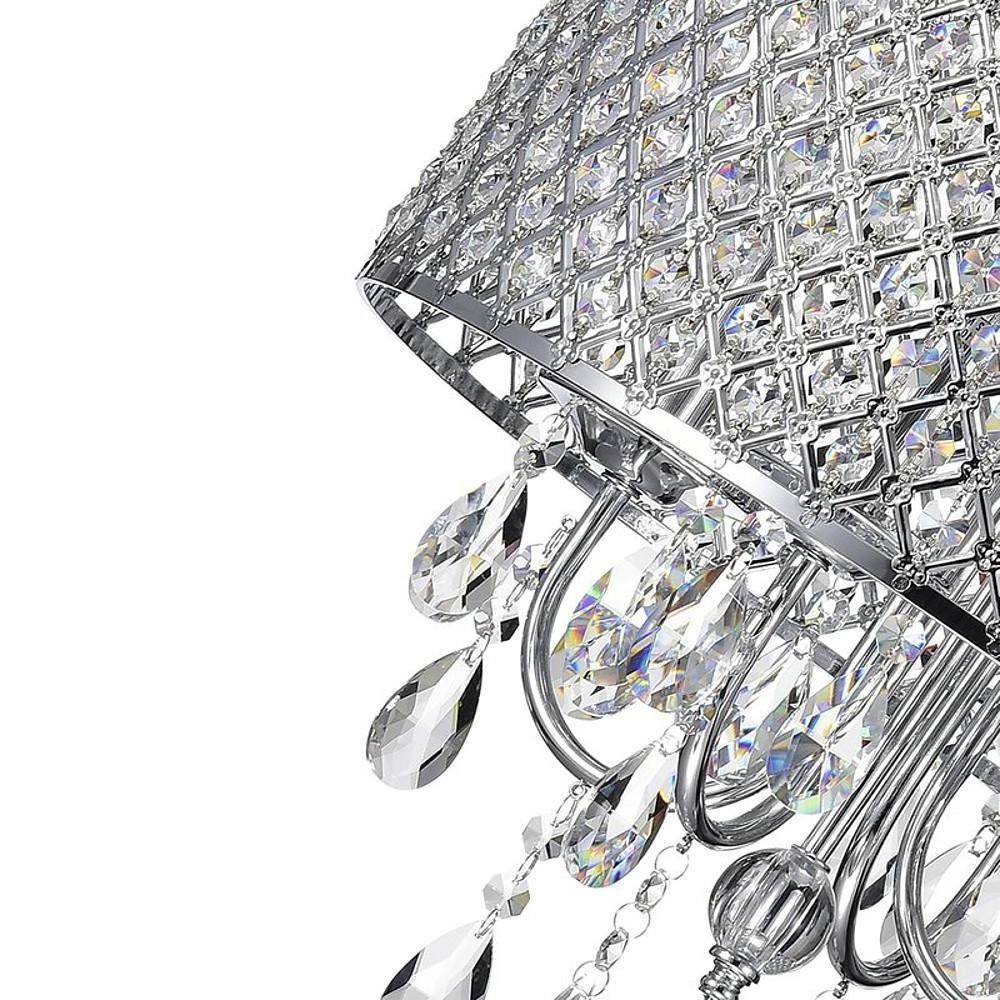Electroplated Metal Crystal LED Country Chandelier – Kitchen Pendant Light