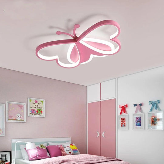 Creative Butterflies Shaped LED Modern Flush Mount Ceiling Light