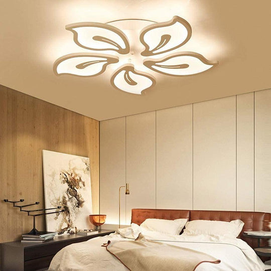 Geometric Flower Dimmable LED Flush Mount Ceiling Light