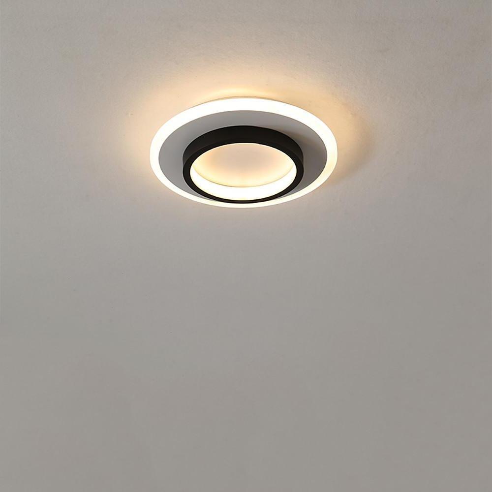 Modern Layered LED Ring Flush Mount Ceiling Light – 3 Circle Design