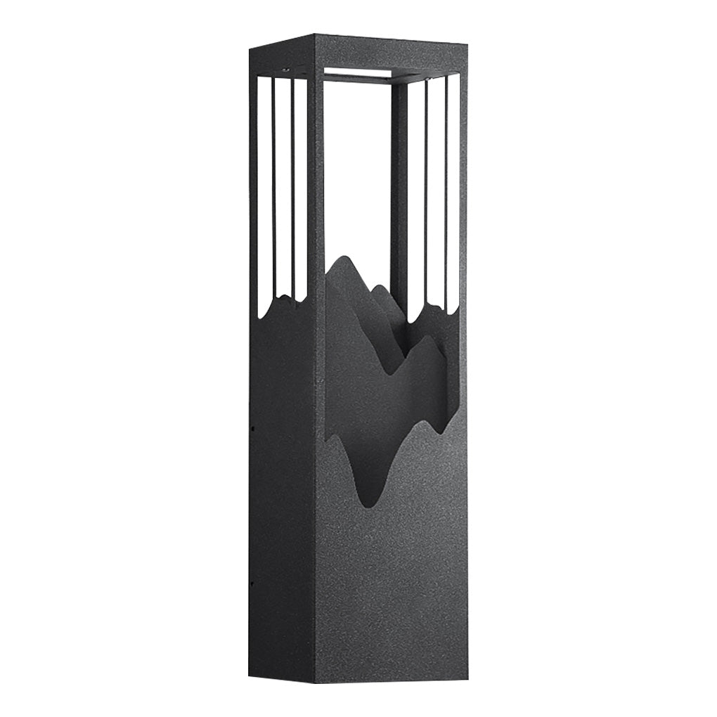 Mountain Scenery LED Up Down Lighting Waterproof Solar Wall Lamp Porch Lights