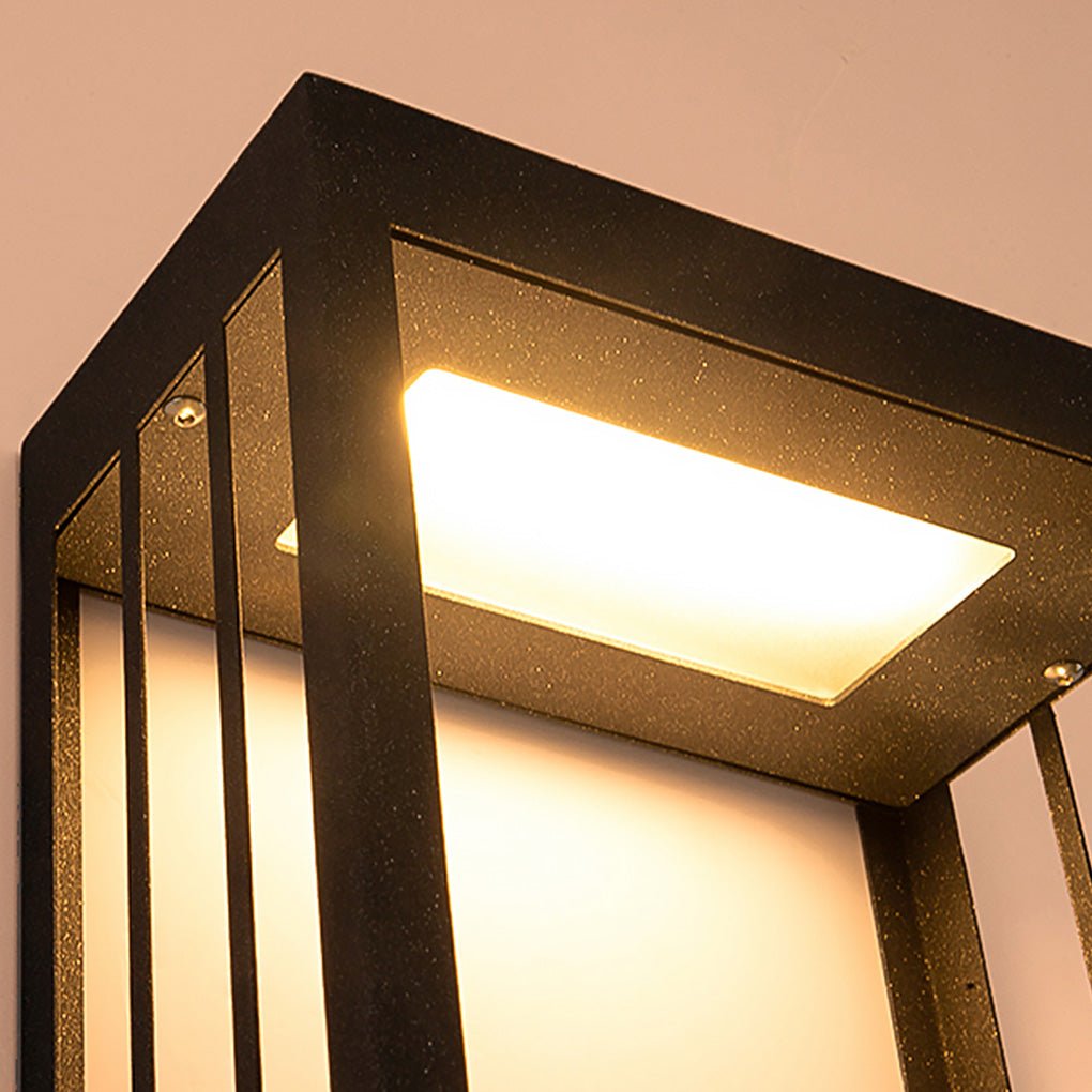 Mountain Scenery LED Up Down Lighting Waterproof Solar Wall Lamp Porch Lights