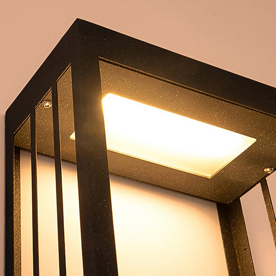 Mountain Scenery LED Up Down Lighting Waterproof Solar Wall Lamp Porch Lights