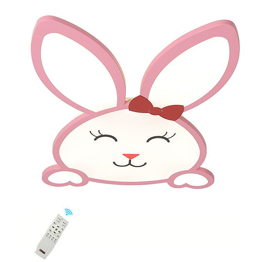Novelty Bunny LED Flush Mount Ceiling Light for Baby Kids Lighting