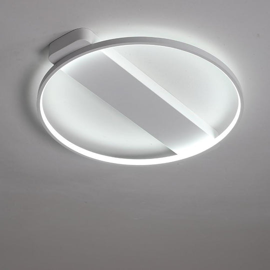 Circle Rectangle Combined LED Modern Flush Mount Ceiling Light