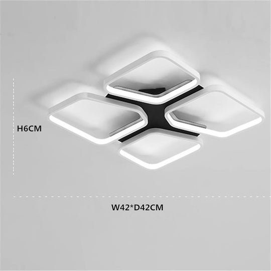 Geometric Arbitrary Flush Mount Ceiling Light Silica Gel LED Light