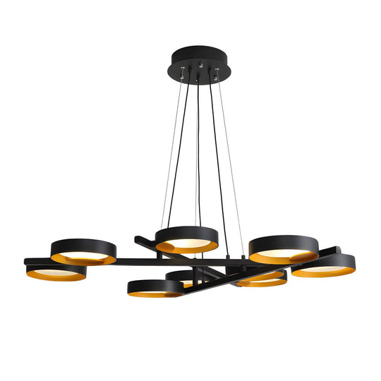Light Guide Ring LED Chandelier (1/2/3/4/9-Light Options)