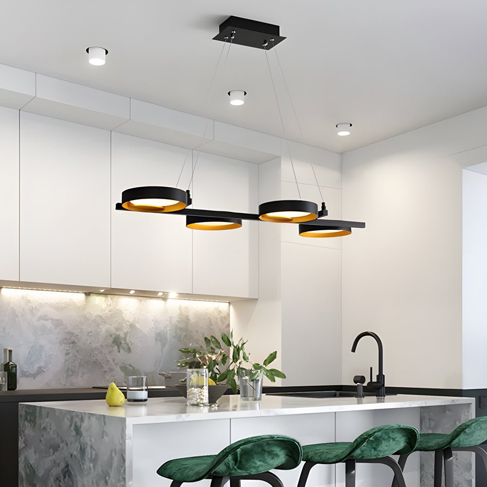 Light Guide Ring LED Chandelier (1/2/3/4/9-Light Options)