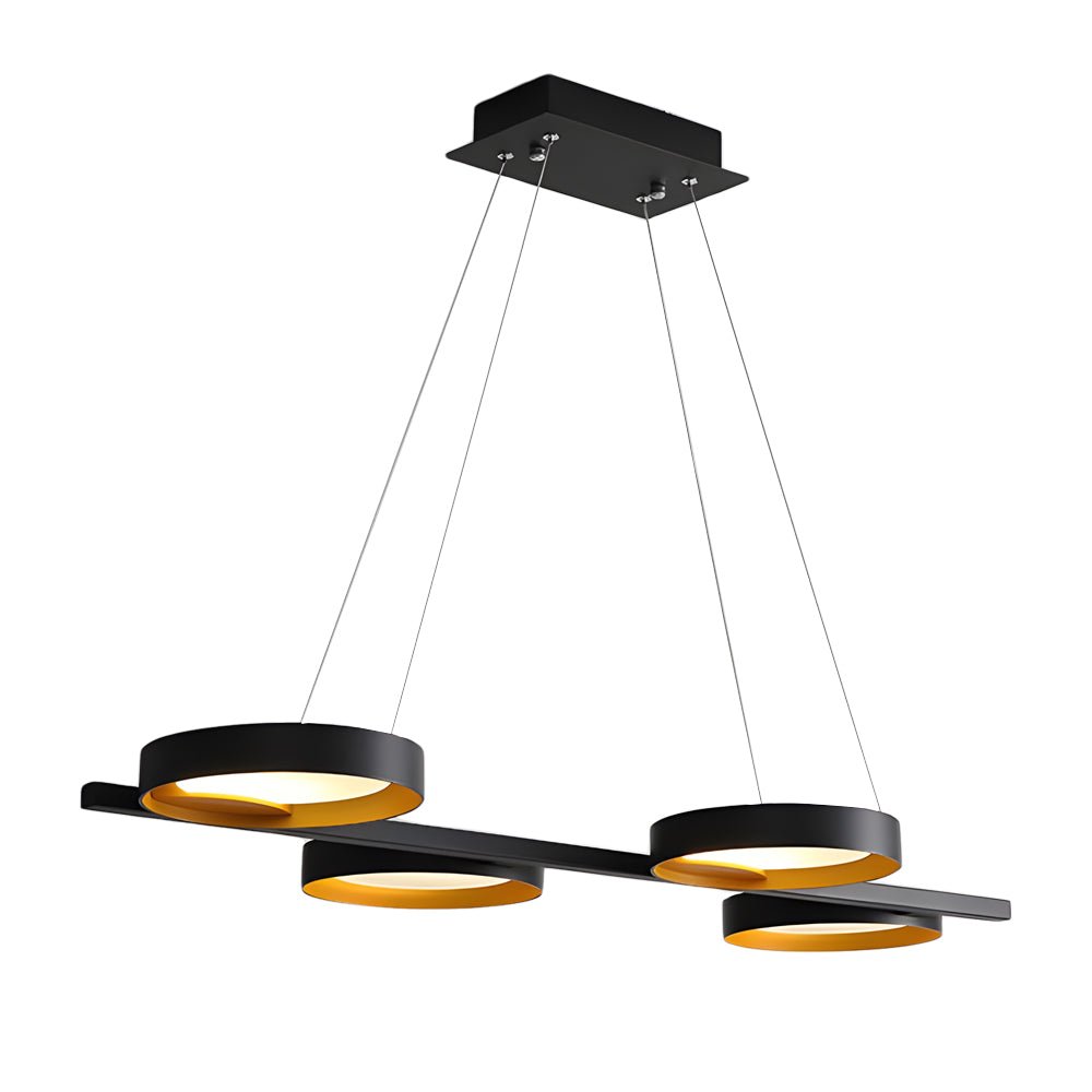 Light Guide Ring LED Chandelier (1/2/3/4/9-Light Options)