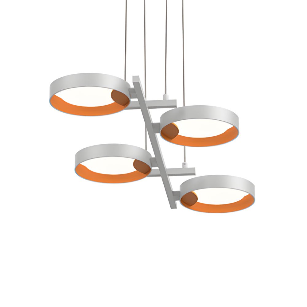 Light Guide Ring LED Chandelier (1/2/3/4/9-Light Options)