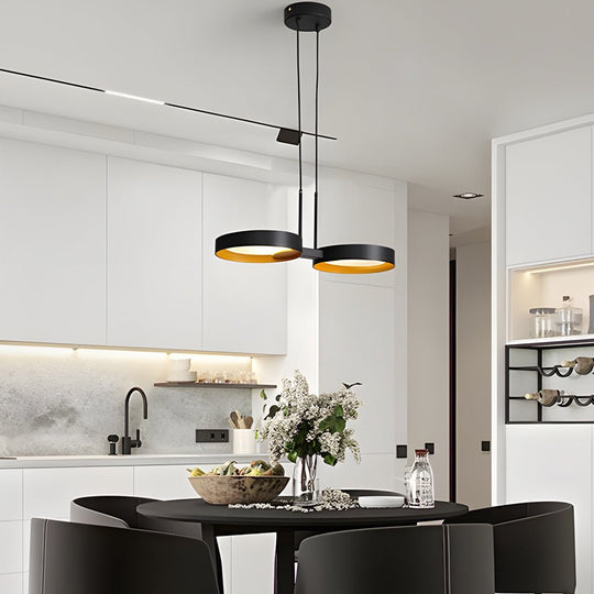 Light Guide Ring LED Chandelier (1/2/3/4/9-Light Options)