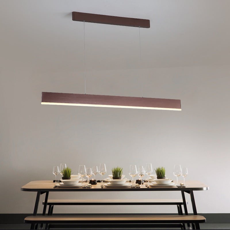 Aluminum Minimalist Rectangular LED Pendant Light