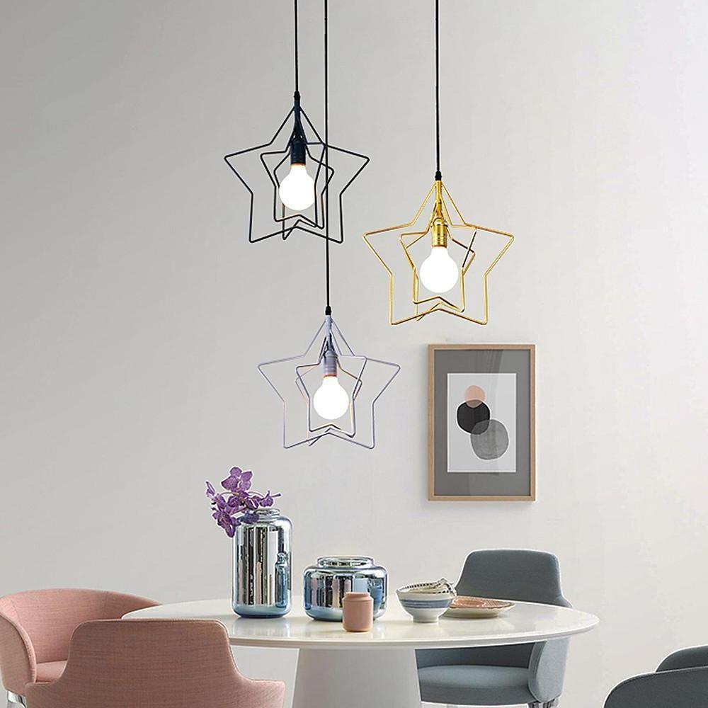 Multiple Star Shaped LED Modern Pendant Light