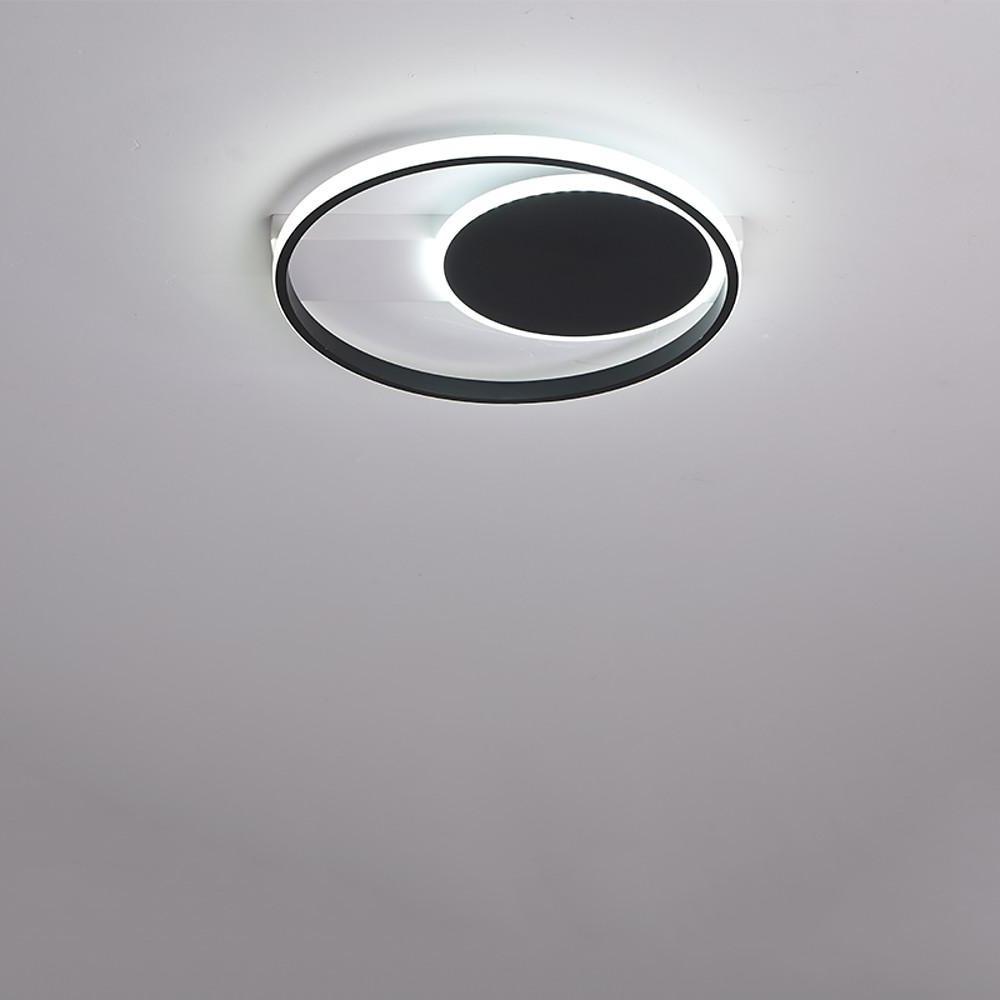 Dual Circle LED Flush Mount Ceiling Light – Modern Bedroom Fixture