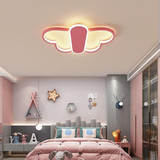 Cartoon Butterflies Shaped LED Dimmable Ceiling Light – With Remote Control
