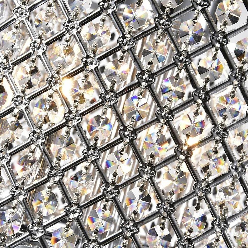 Electroplated Metal Crystal LED Country Chandelier – Kitchen Pendant Light