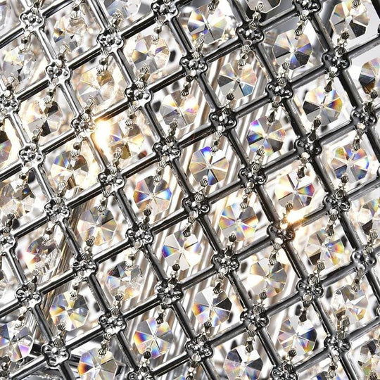 Electroplated Metal Crystal LED Country Chandelier – Kitchen Pendant Light