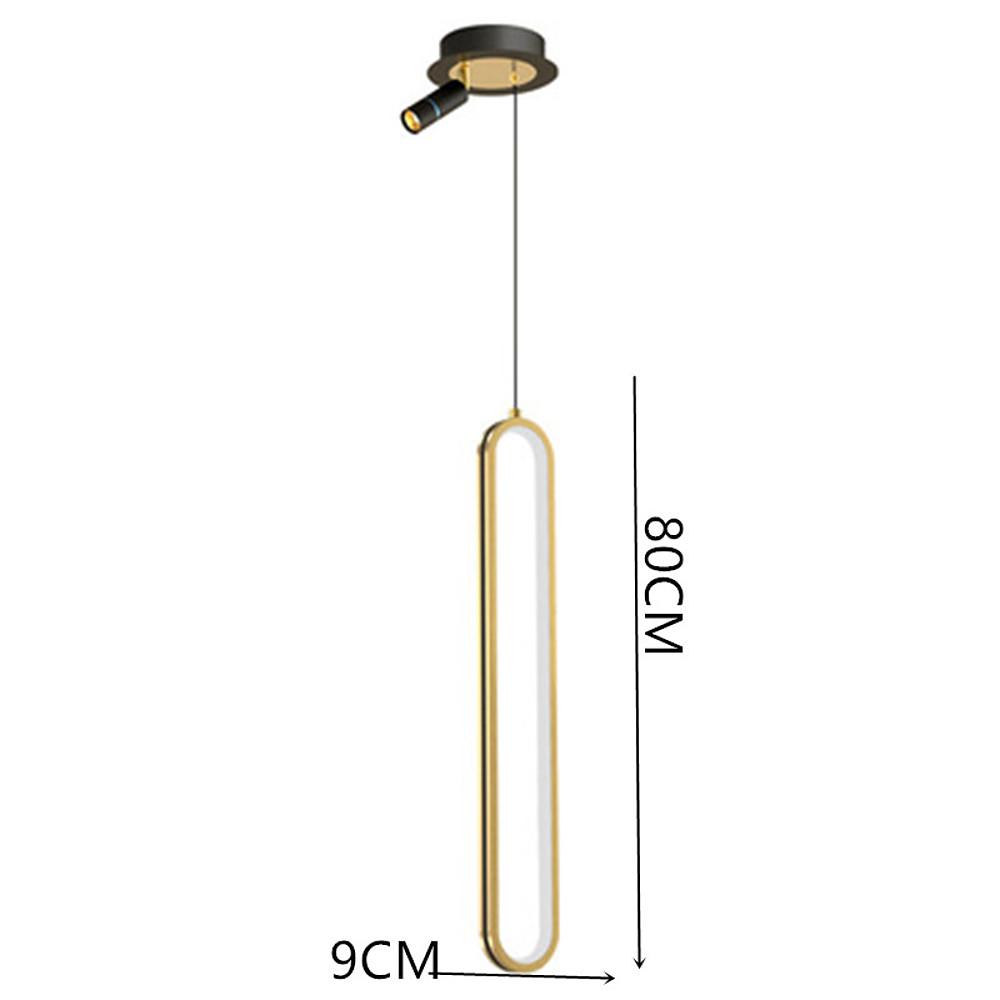Rounded Rectangular LED Modern Pendant Light Hanging Lamp Island Light