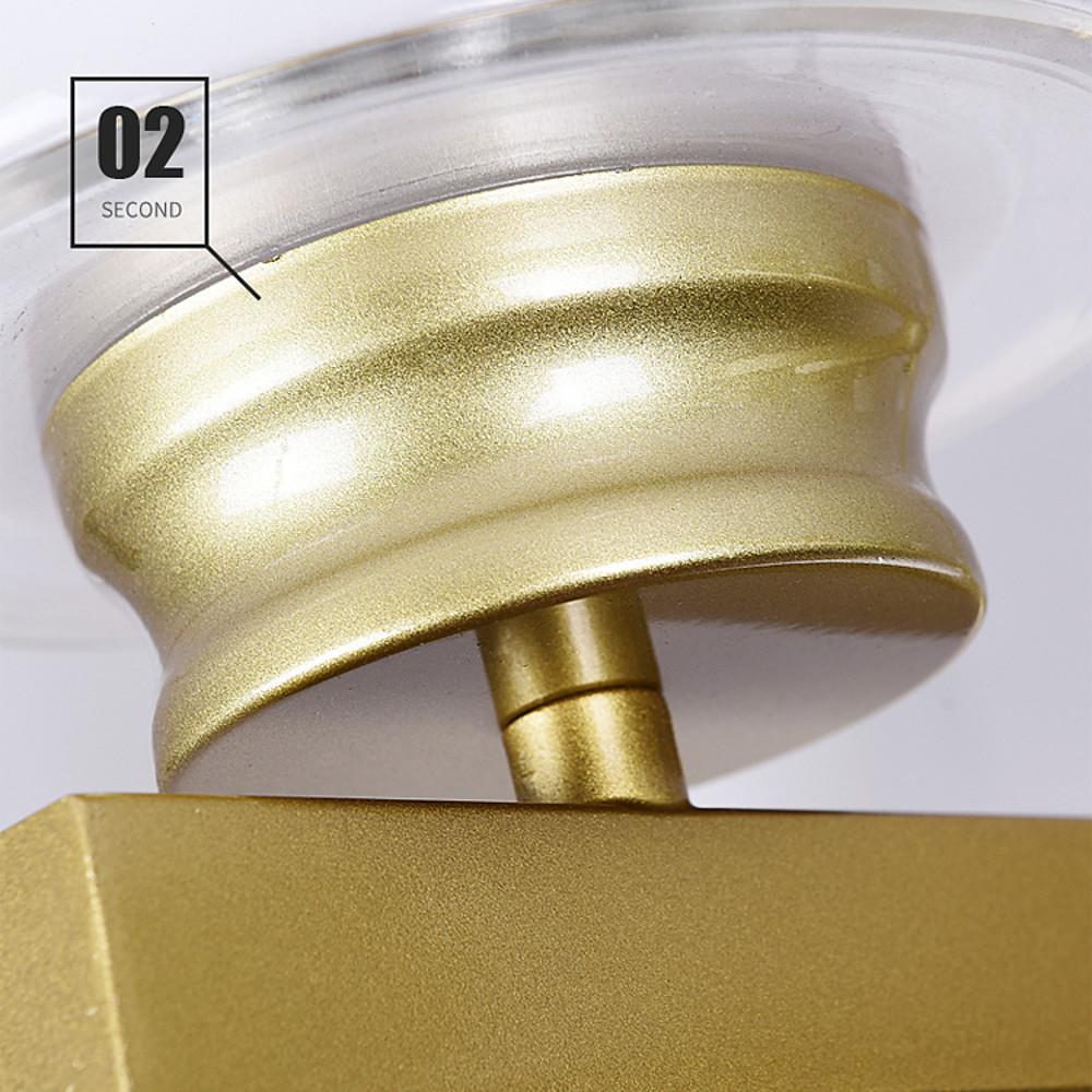 6 Light Glass Candlestick Design LED Modern Chandelier