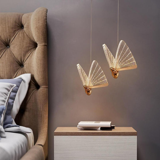 Butterfly Shaped Coastal LED Pendant Light