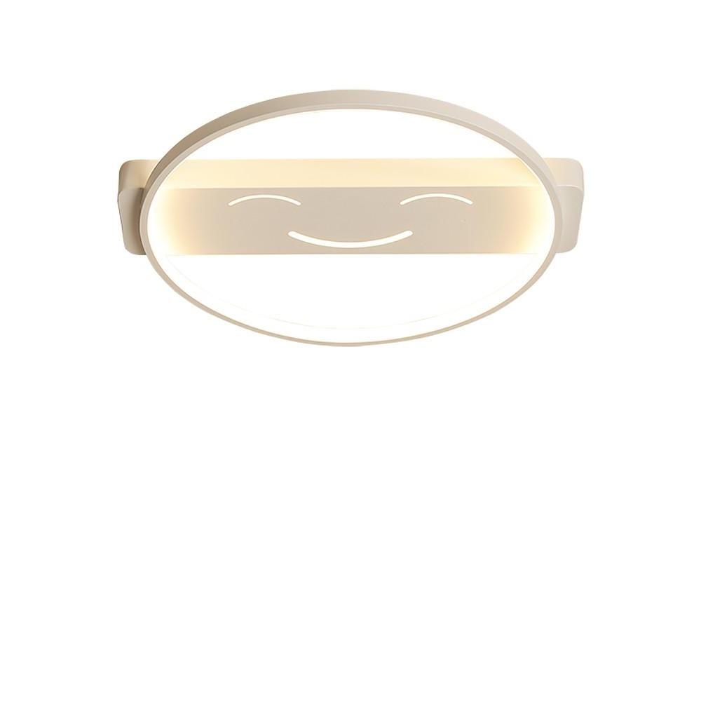 Circle Shaped Face Metal LED Flush Mount Ceiling Light