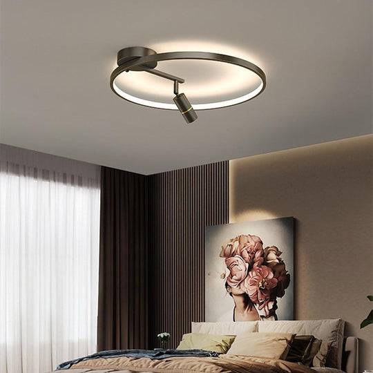 LED Circle Spotlight Dimmable Flush Mount Ceiling Light