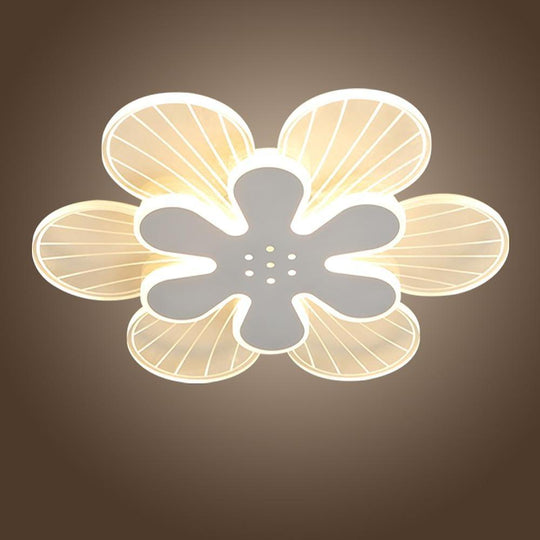 Novelty Stylish Flower LED Flush Mount Ceiling Light – Bedroom