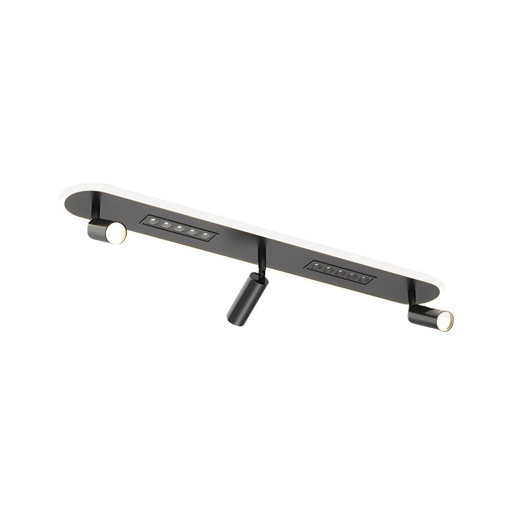 Modern Long Ceiling Light with Adjustable Spotlights – LED
