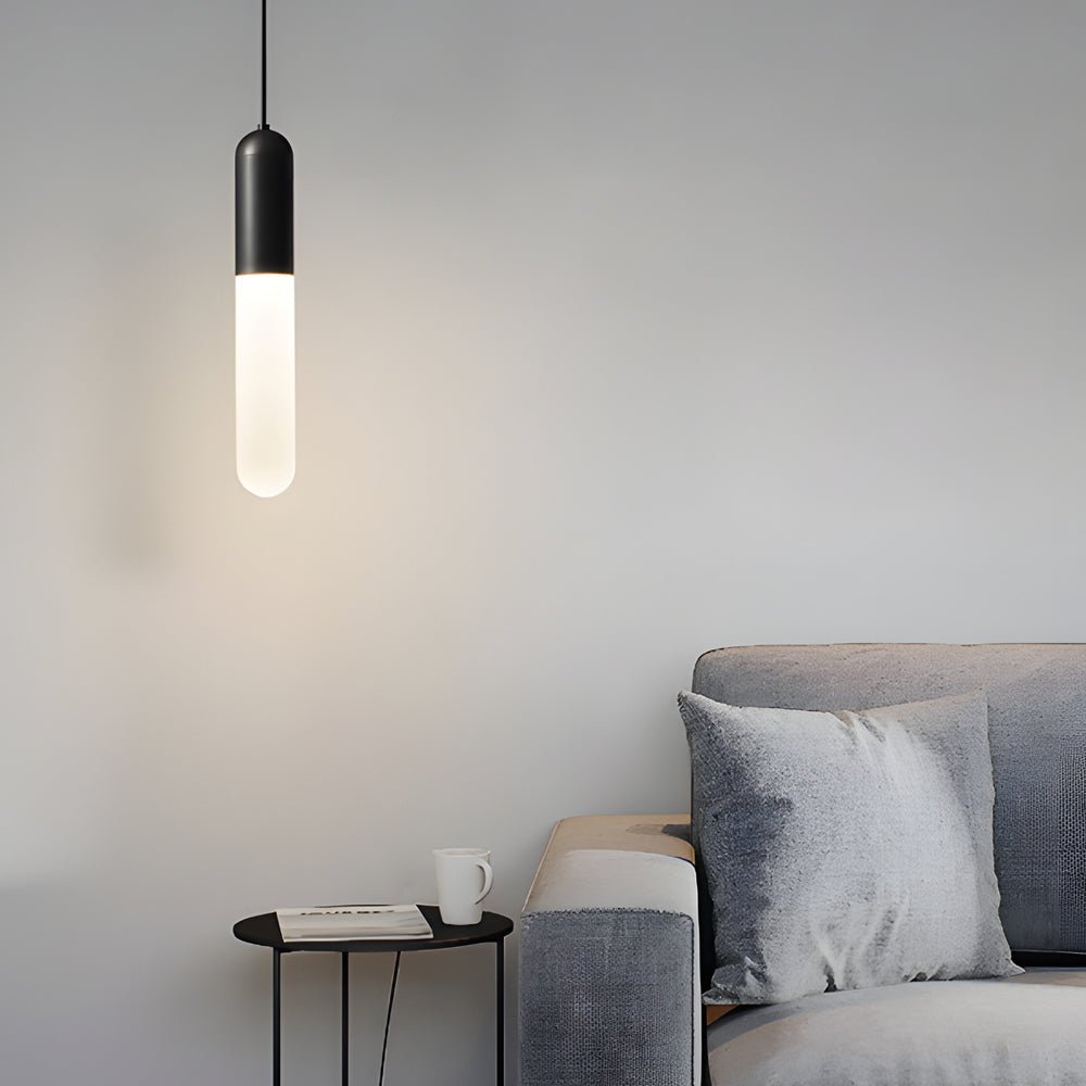 Long Copper Acrylic Three Step Dimming Modern Pendant Light Hanging Lamp