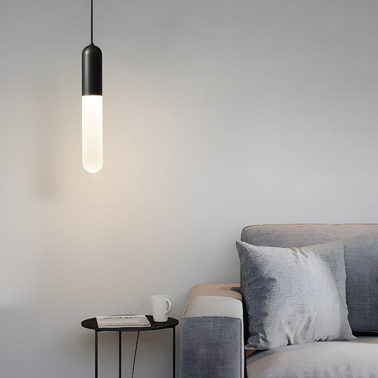 Long Copper Acrylic Three Step Dimming Modern Pendant Light Hanging Lamp