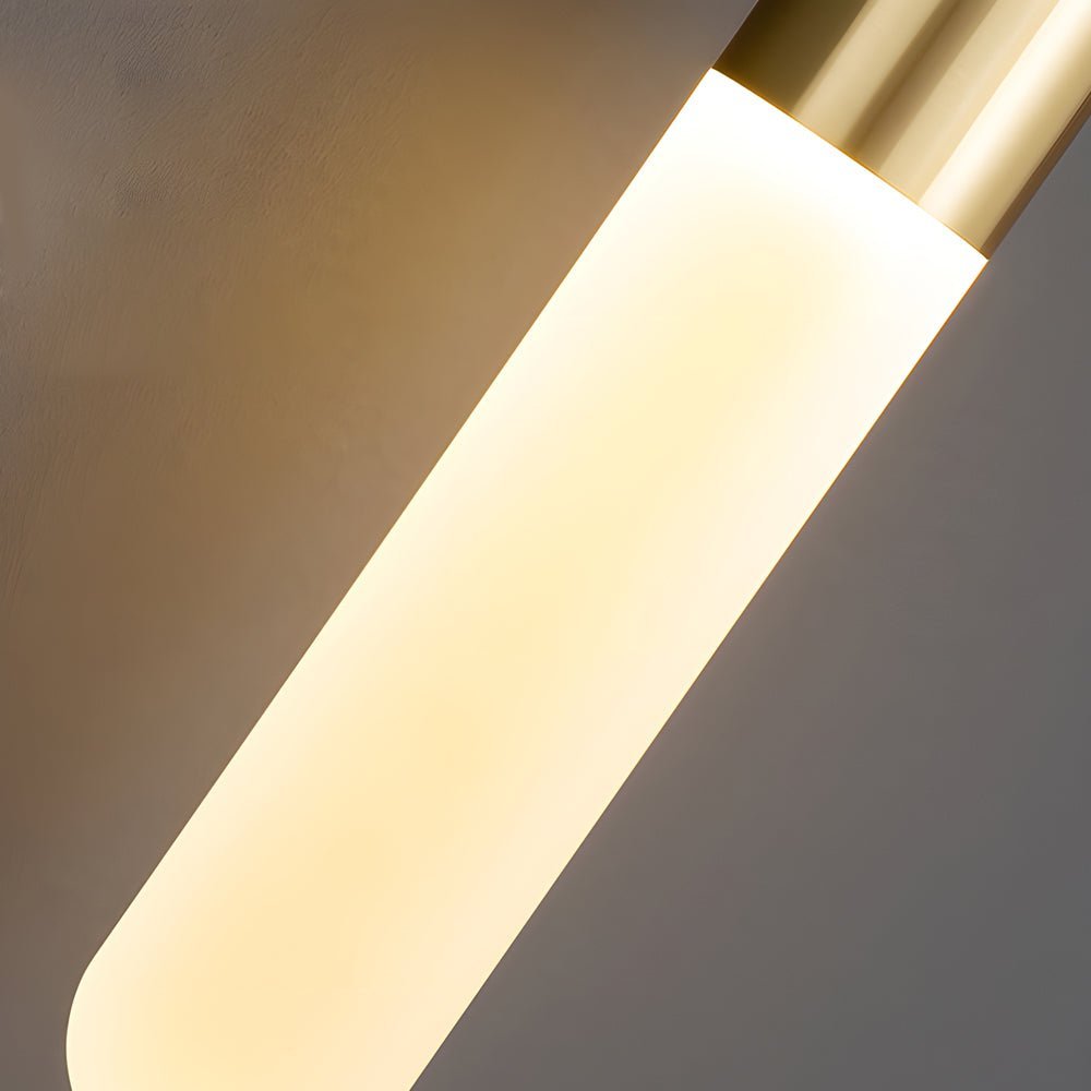 Long Copper Acrylic Three Step Dimming Modern Pendant Light Hanging Lamp