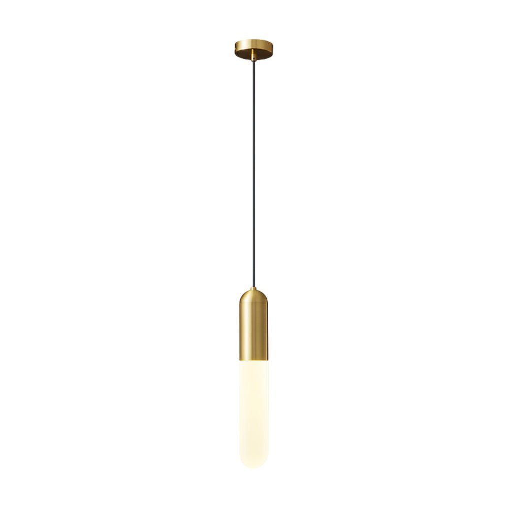 Long Copper Acrylic Three Step Dimming Modern Pendant Light Hanging Lamp