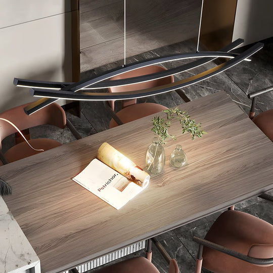 Long Lines LED Dimmable Modern Pendant Chandelier