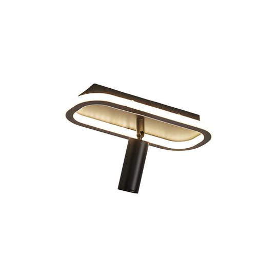 Long Rectangular LED 3-Step Dimming Ceiling Light with Spotlight