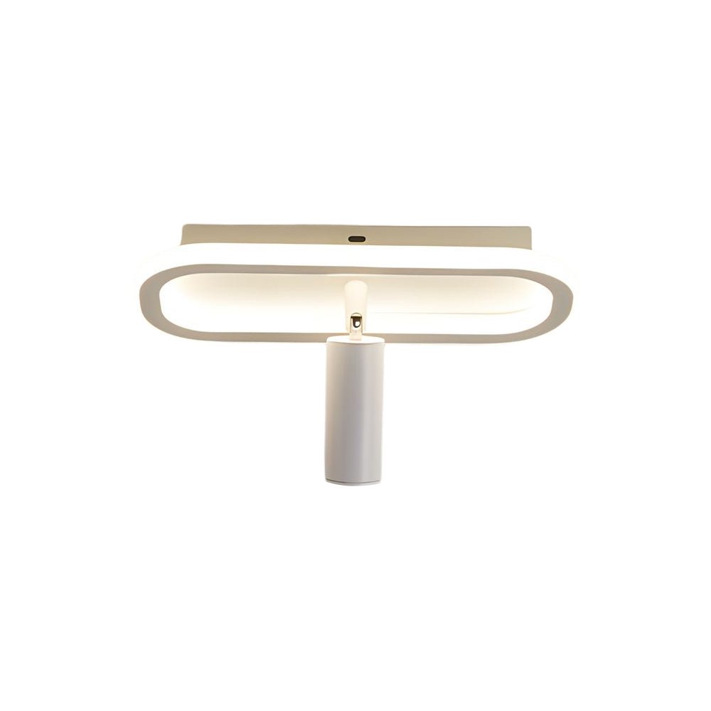 Long Rectangular LED 3-Step Dimming Ceiling Light with Spotlight