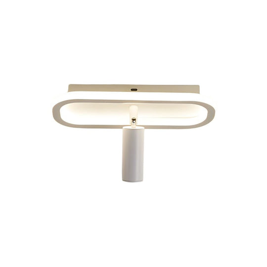 Long Rectangular LED 3-Step Dimming Ceiling Light with Spotlight
