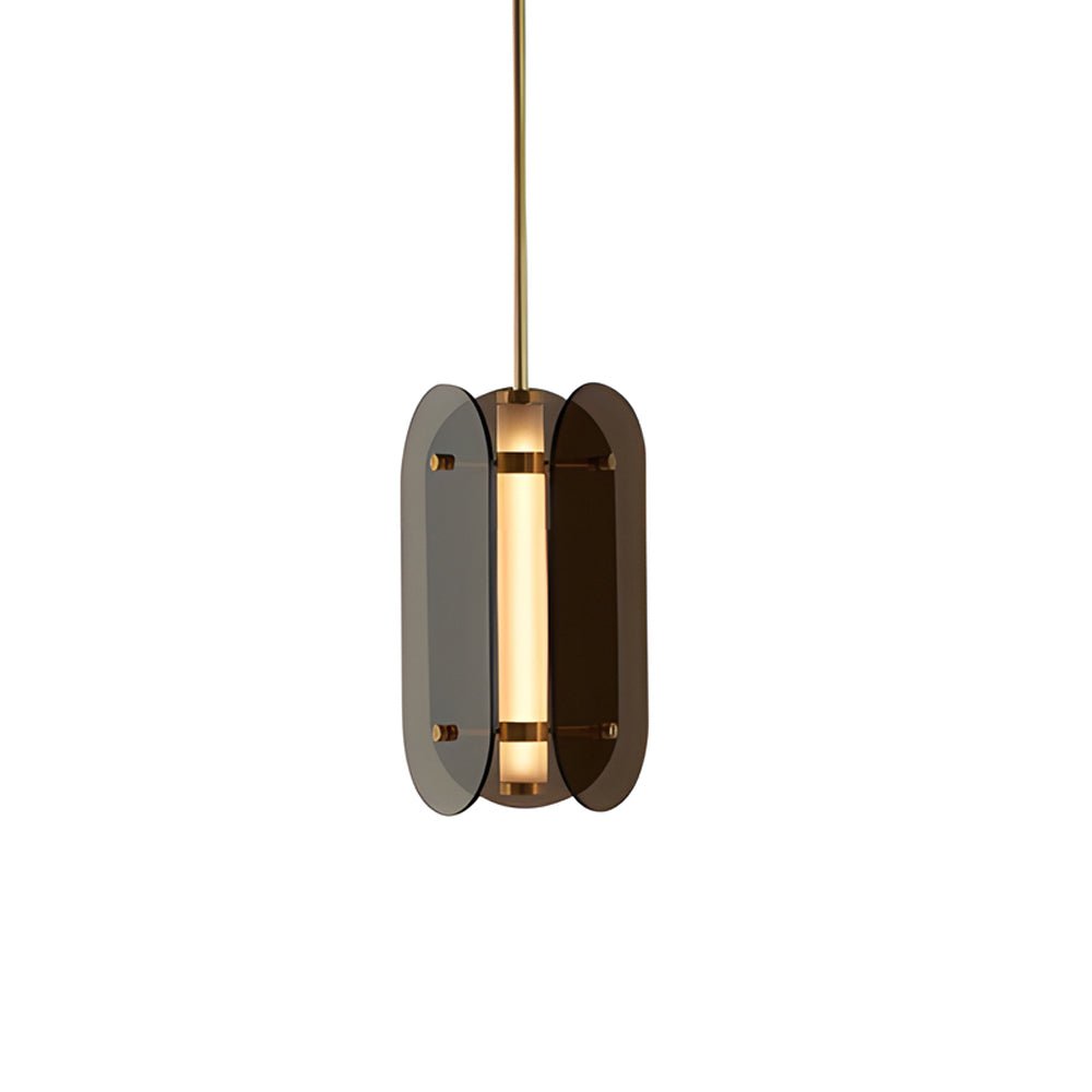 Long Round Glass Creative LED Simple Luxury Nordic Pendant Light