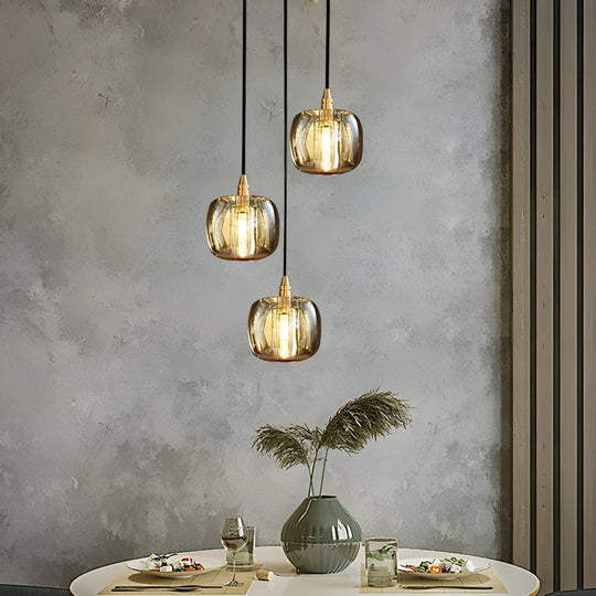 Long Spiral Cubes Crystal LED Dimmable Chandelier for Staircase
