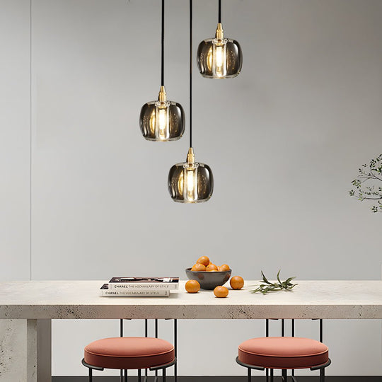 Long Spiral Cubes Crystal LED Dimmable Chandelier for Staircase