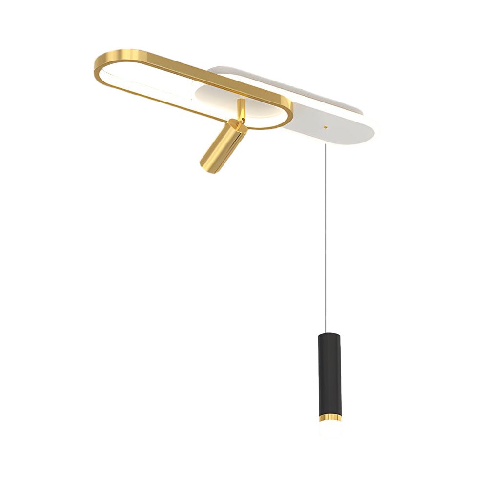 Modern Ceiling Light with Spotlights & Hanging Lamp – LED