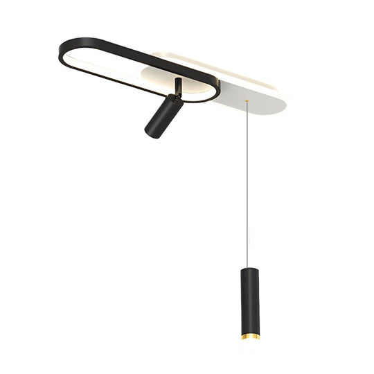 Modern Ceiling Light with Spotlights & Hanging Lamp – LED