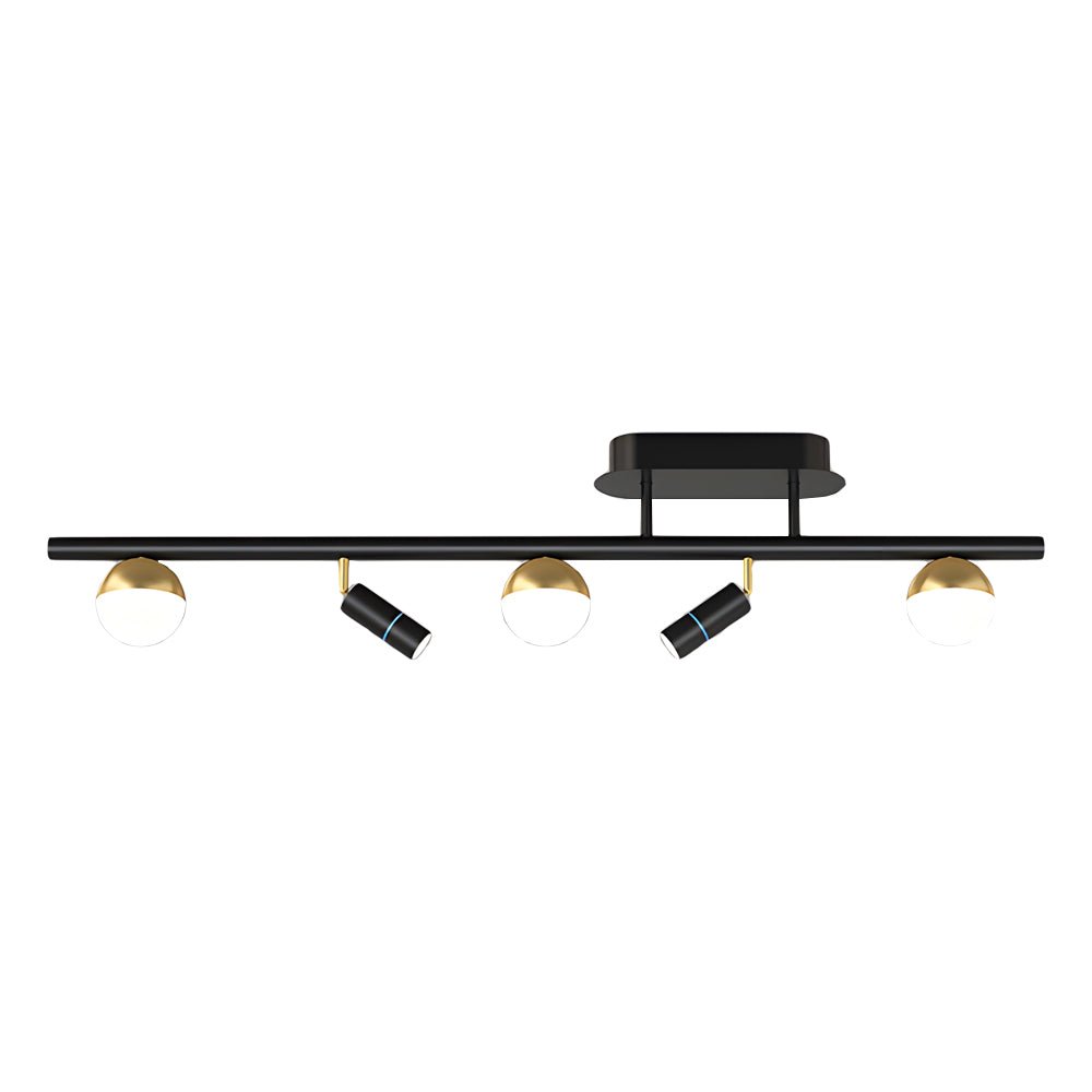 Nordic LED Linear Ceiling Light with 5/7 Spotlights – 3-Step Dimming