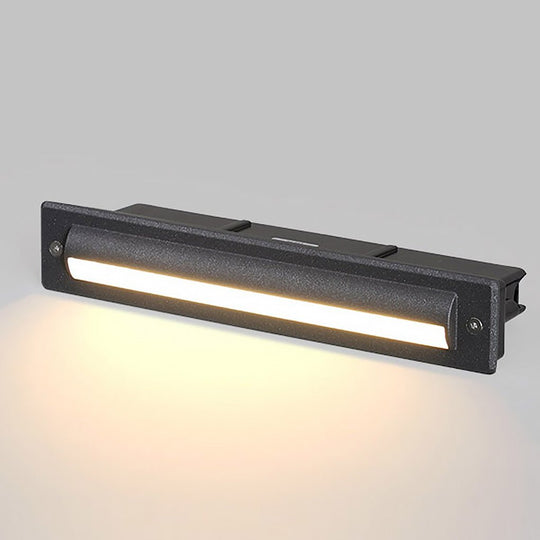Black LED Waterproof Bar Light for Steps and Decks