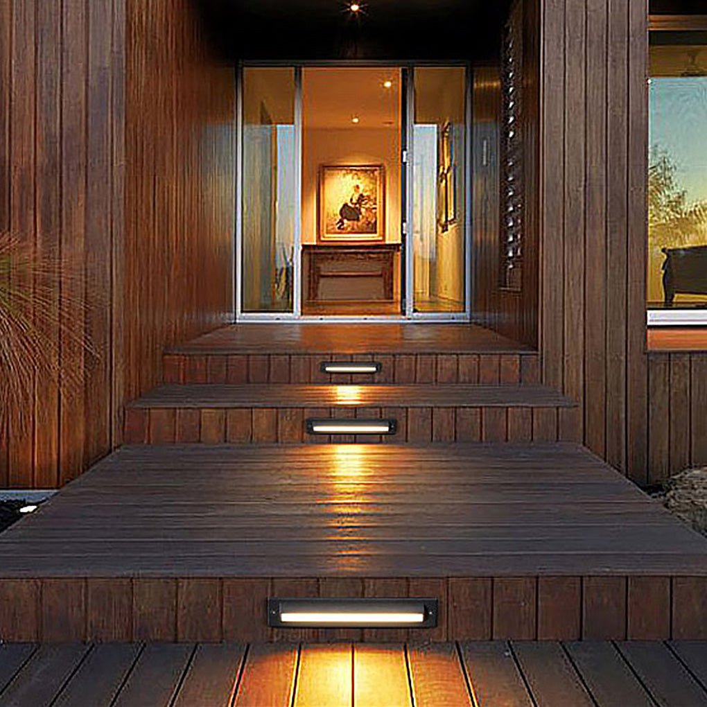 Black LED Waterproof Bar Light for Steps and Decks