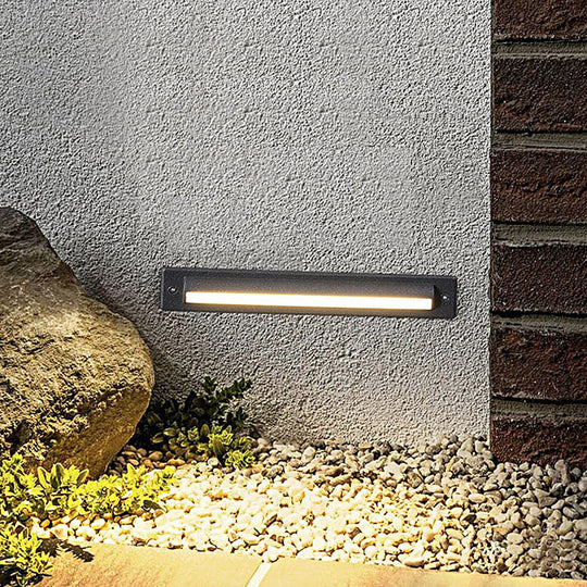 Black LED Waterproof Bar Light for Steps and Decks