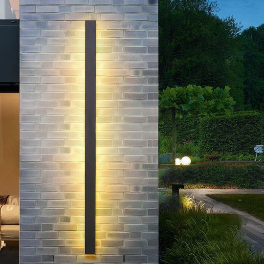 Long LED Linear Lights Dimmable RGB Black Minimalist Wall Lights