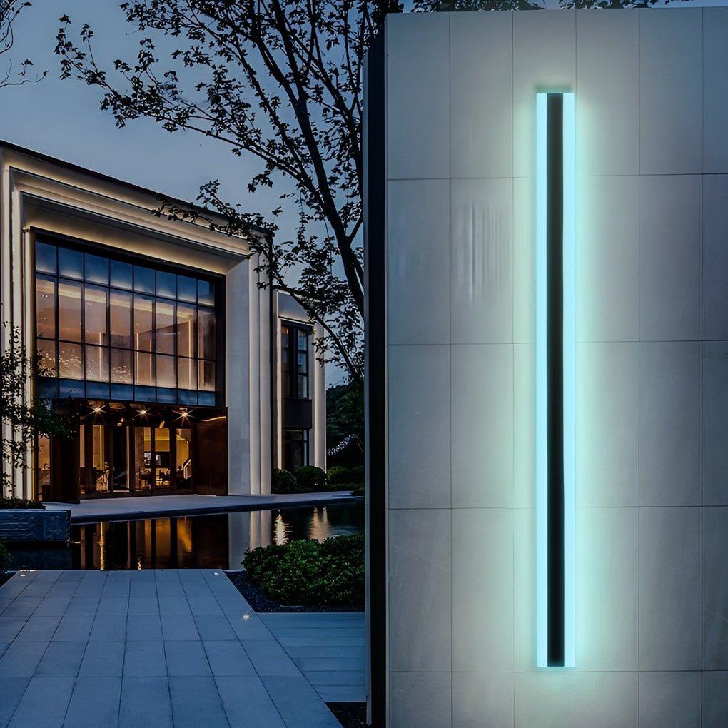 Long Linear Waterproof LED RGB Multi Color Modern Outdoor Sconces