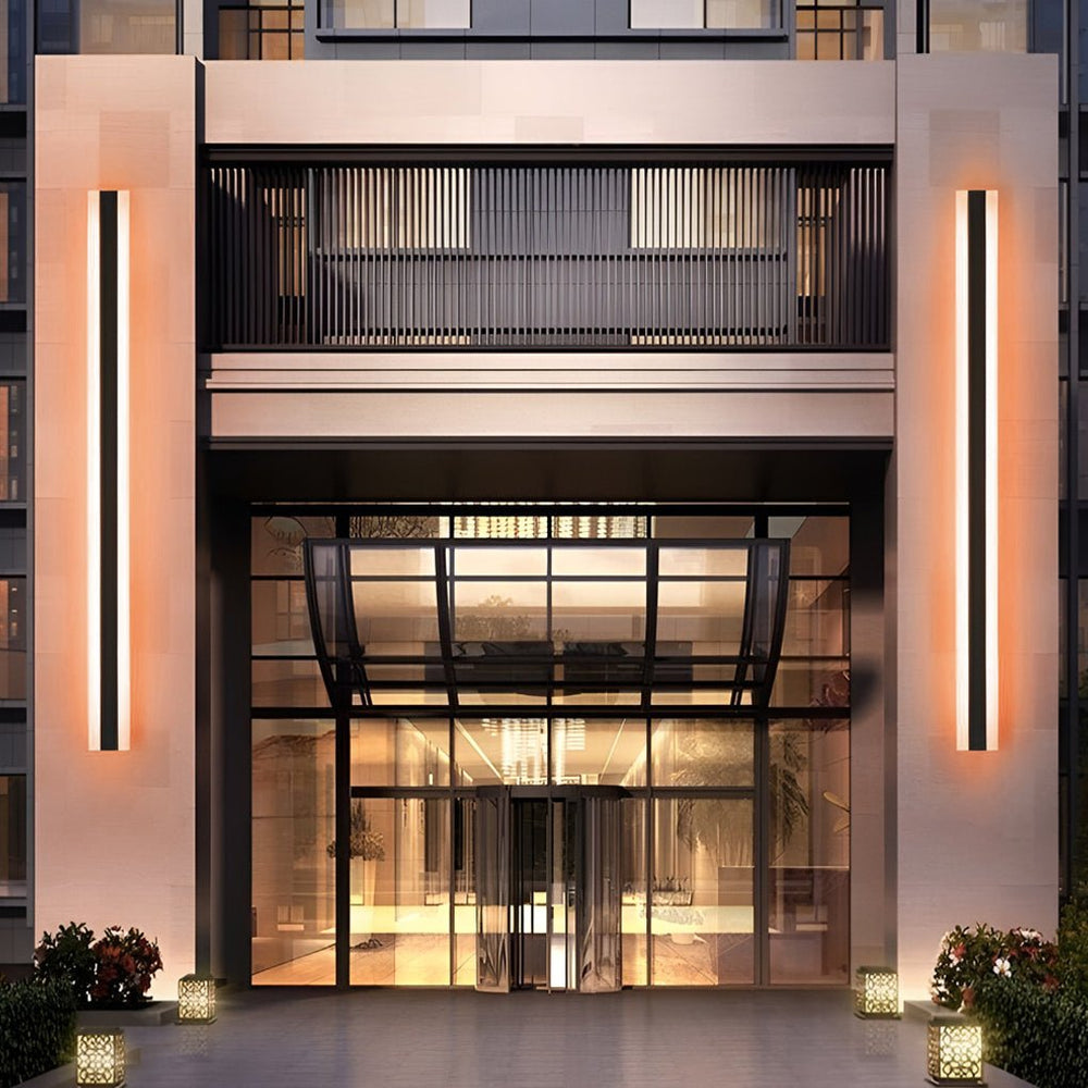 Long Linear Waterproof LED RGB Multi Color Modern Outdoor Sconces