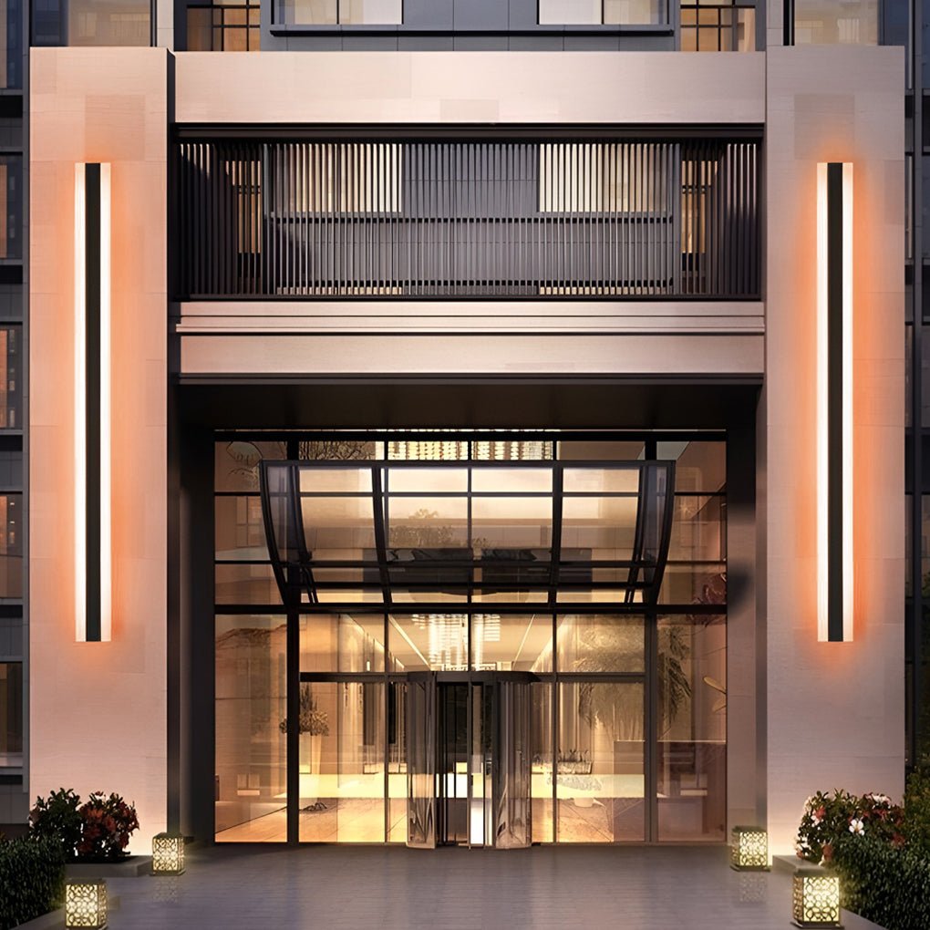 Long Linear Waterproof LED RGB Multi Color Modern Outdoor Sconces