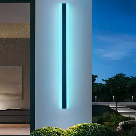 Long Linear Waterproof LED RGB Multi Color Modern Outdoor Sconces